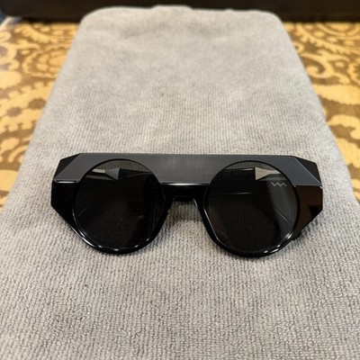 VAVA Black Label BL0017 Sunglasses Unisex Black Gray Geometric Tinted Italy