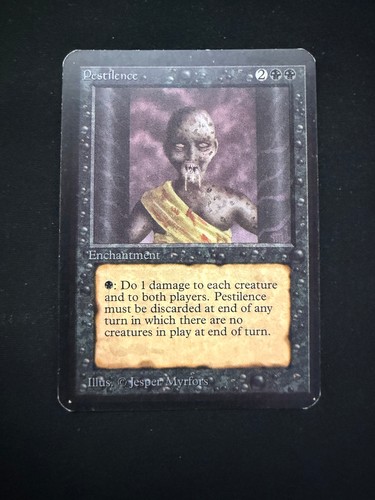 Magic The Gathering: Alpha Pestilence MTG Alpha