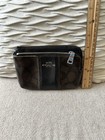 Coach New York Signature Double Zip Wristlet Wallet - Brown & Black w/Gold — photo 3