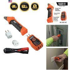 Circuit Breaker Finder Tool Kit with Accessories GFCI Outlet Tester 2-piece