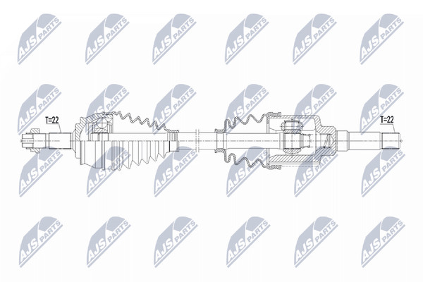 NTY Antriebswelle NPW-CT-162 FüR Fiat Fiorino GroßRaumlimousine Qubo 225AXA1A-image
