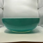Vintage Pyrex #025 Turquoise Blue Square 2 1/2 Quart Serving Chip Bowl see pics!