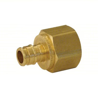 Uponor Lf4575075 Straight, Brass, Barbed 1/2'', Npt 3/4''