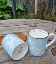 Royal Collection Clarence House Fine Bone China Mugs Set of 2 Made In England