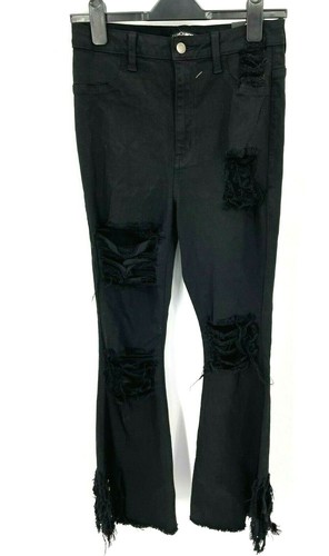 Fashion Nova Flare Down Jeans Womens 