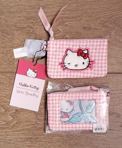 Vera Bradley Hello Kitty® Gingham Zip ID Case Limited Edition  (New & Sealed)
