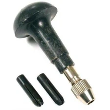 Hand Chuck Wooden Mushroom Wood Handle Pin Vise Tool 2 Collets Hold 0-1/8" ACE