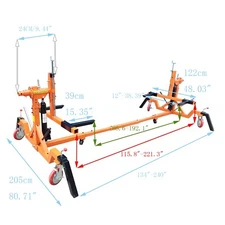 Mobile Car Paint Auto Hydraulic Car Rotisserie Automotive Car Twirler 3968.32lb