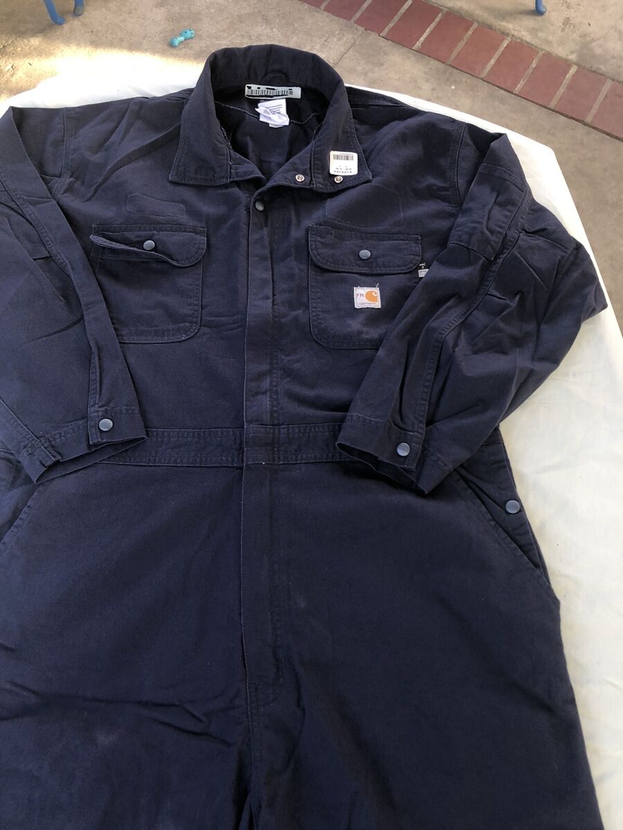 Carhartt FR Navy Blue Cotton Coverall 2X CAT 2 NFPA 2112 Carhartt FR Navy Blue Cotton Coverall 2X CAT 2 NFPA 2112