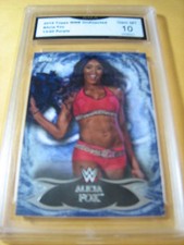 ALICIA FOX 2015 TOPPS WWE UNDISPUTED PURPLE # 13/50 GRADED 10  L@@@K