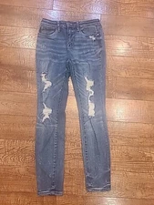 Judy Blue Jeans Womens 7/28 Skinny Fit Stretch Distressed Destroyed JB88197