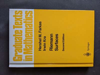 Hershel M Farkas / Riemann Surfaces Graduate Texts in Mathematics 71 v 71 1991
