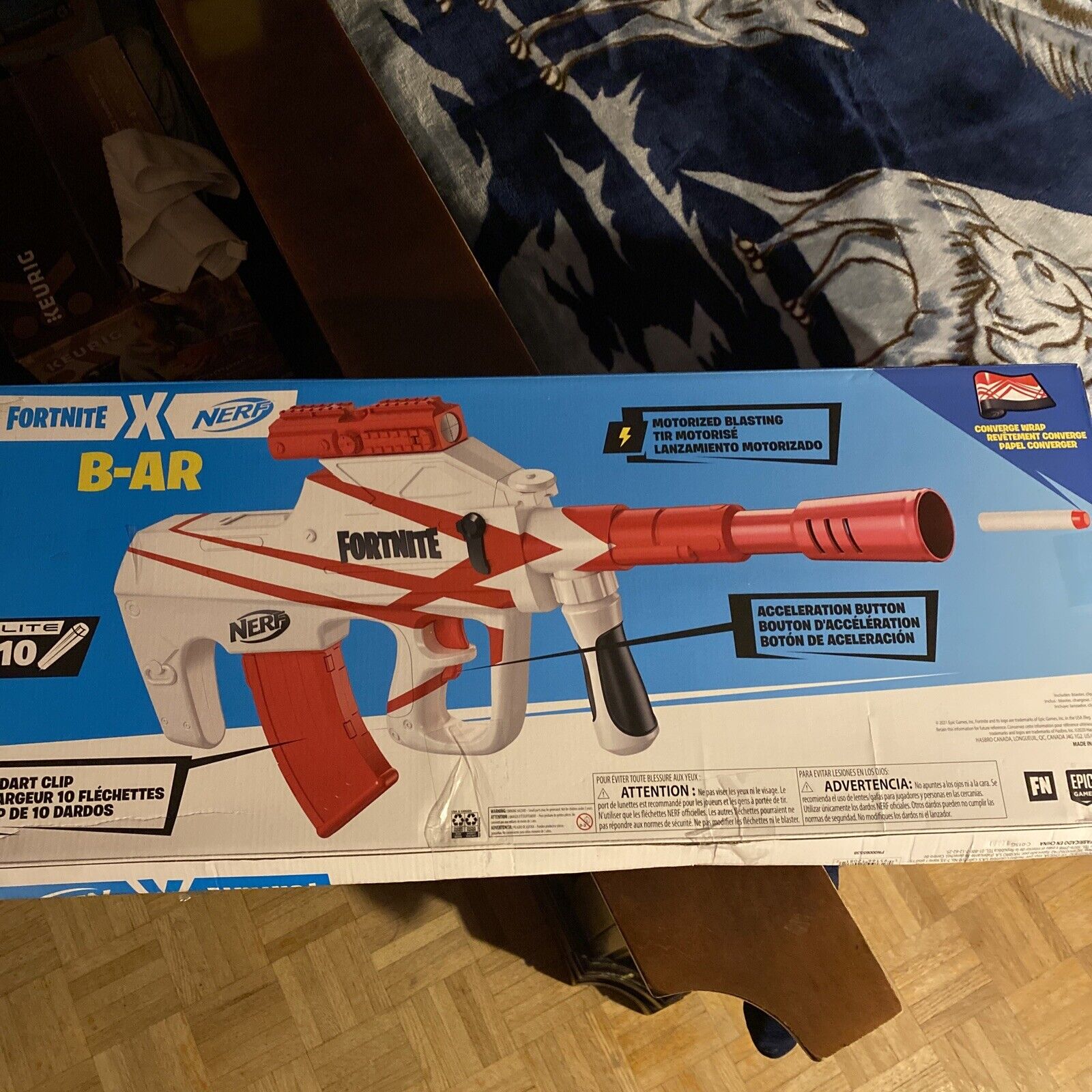 Nerf Fortnite B-AR Motorized Dart Blaster -- Fortnite Converge