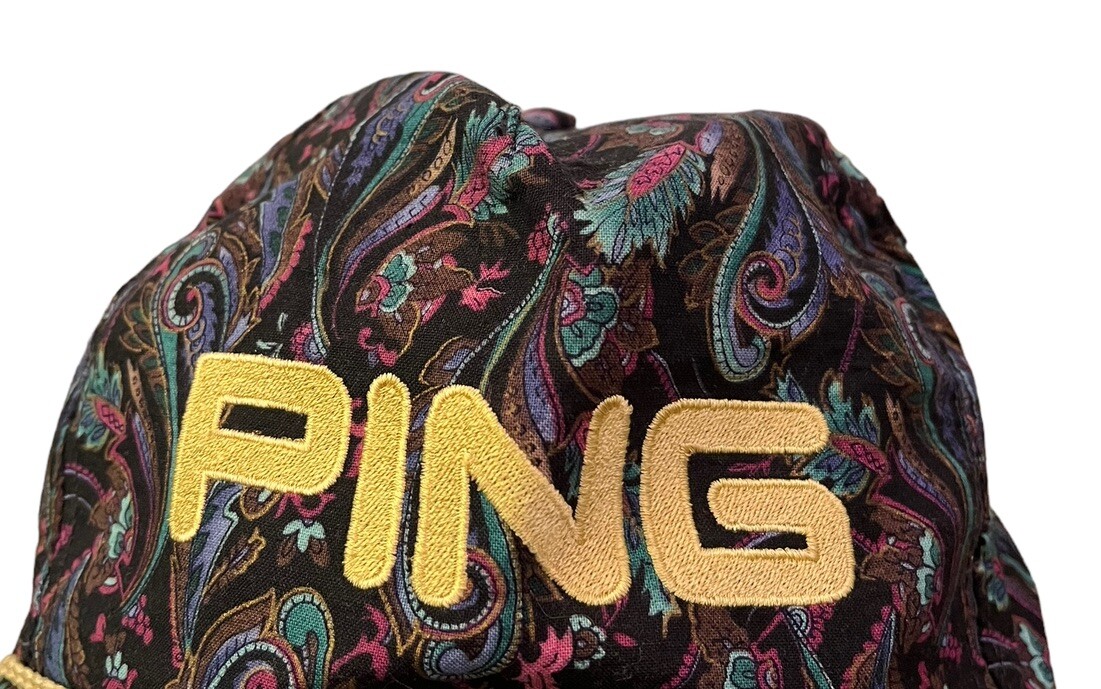 RARE Vintage PING Golf Hat Cap Adjustable All Over Design Paisley