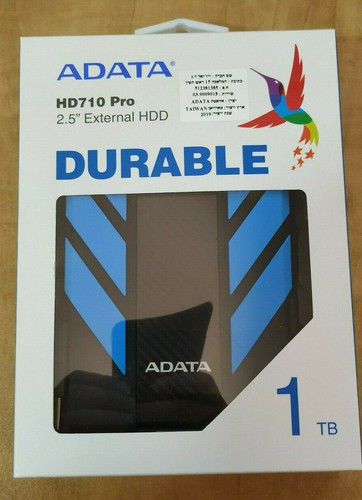 NEW ADATA HD710 Pro Blue External HDD 1TB IP68 Waterproof Shockproof Hard Drive - Picture 5 of 6
