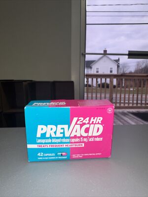 Prevacid 24HR Capsules 42 Ct Delayed Release Treats Frequent Heartburn ...