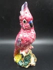 Stangl Spongeware Pottery Bird Pink Parrot Cockatoo 6-1/4" Hand Painted
