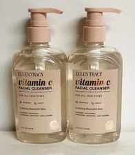 2-Pack Ellen Tracy ~ Nourishing Collagen & Vitamin C Facial Cleanser 8.5 fl oz