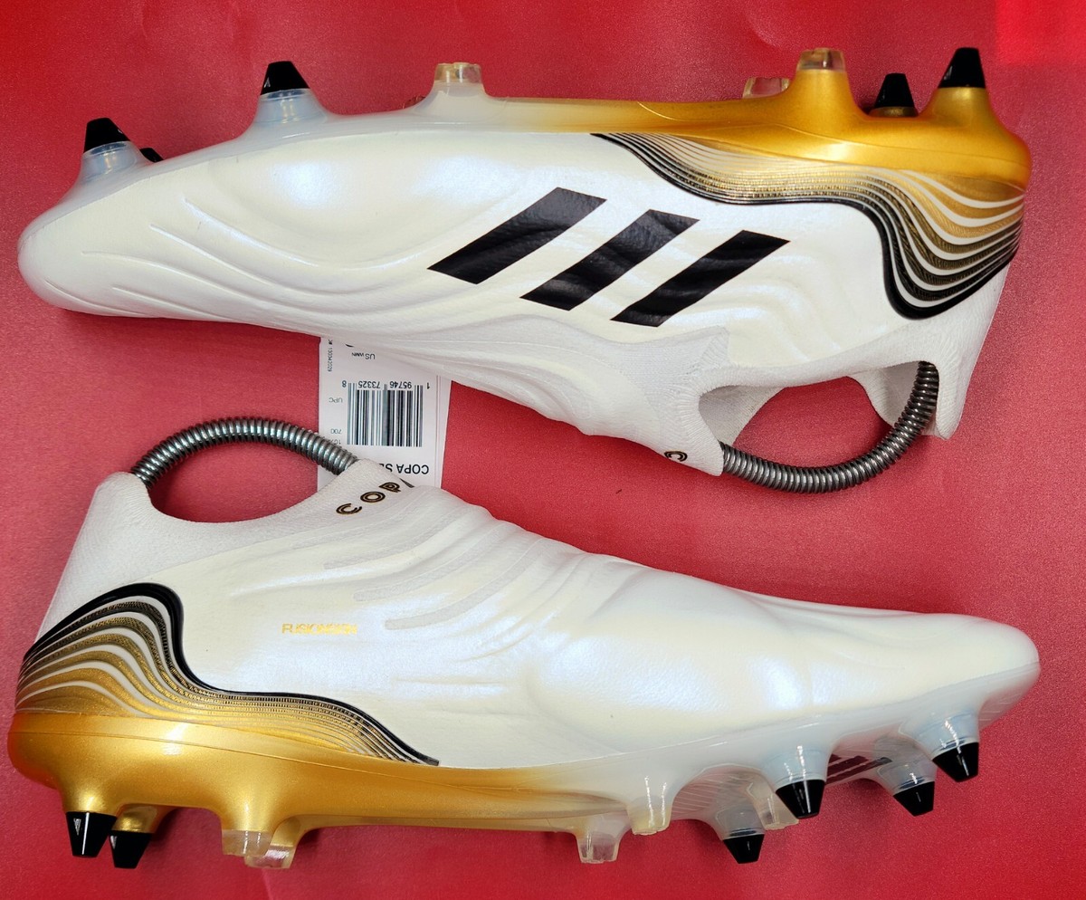 Sz 11 Men - Adidas Copa Sense+ SG White Gold Black Soccer Cleats NEW HP7840 Adidas Copa Sense+ SG Size 11 Men main image 3