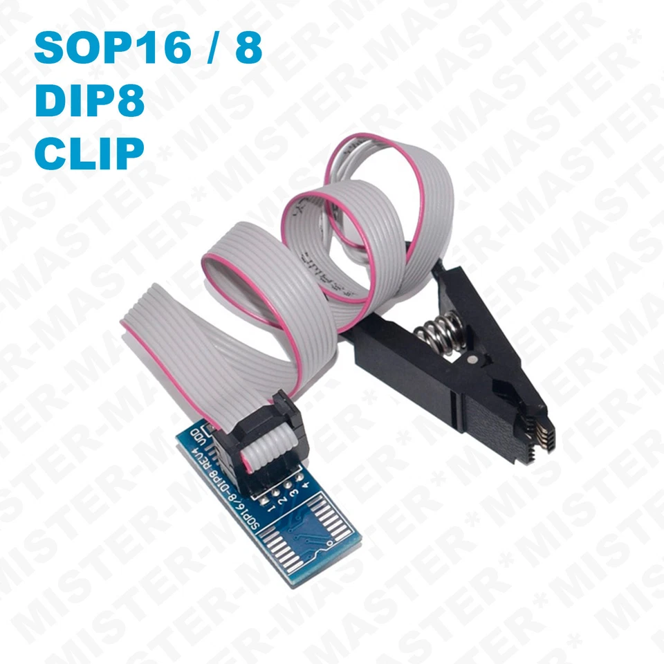 CH341A PROGRAMMATORE EEPROM FLASH BIOS 24 25 SERIES + CLIP TEST - Immagine 3 di 4