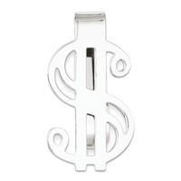 925 Sterling Silver Polished Dollar Sign Money Clip on sale 925 Sterling Silver Polished Dollar Sign Money Clip on sale