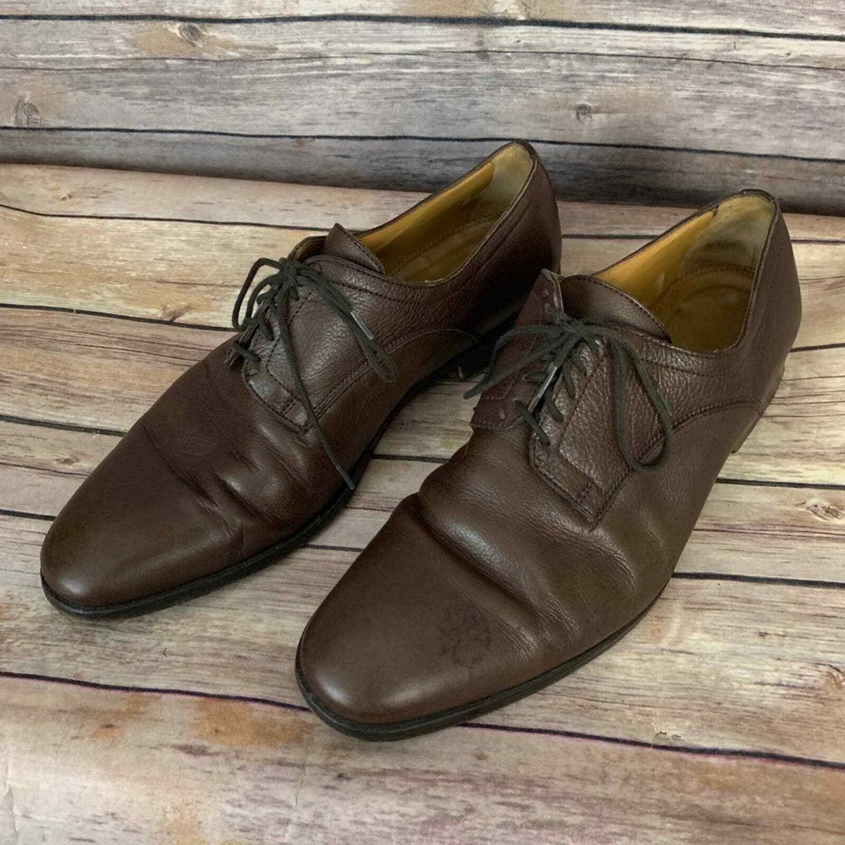 Valentino garavani バレンティン ローファー オックスフォード Valentino Garavani Brown Leather Oxford Shoes (Size: 9) | eBay
