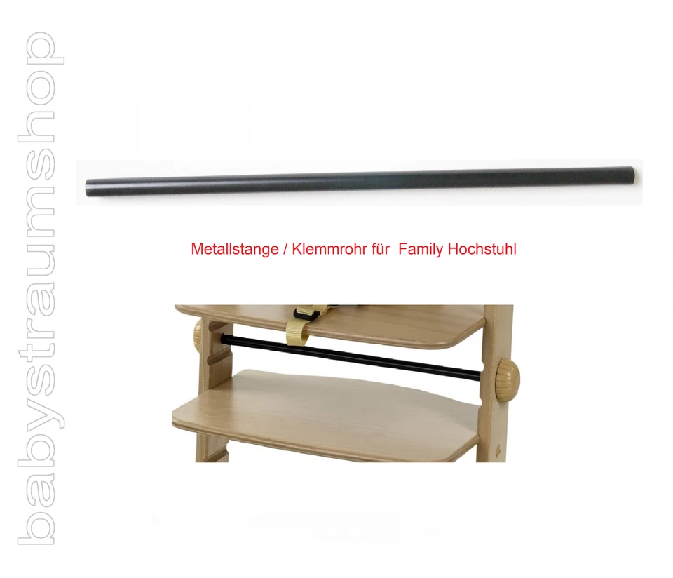 Geuther Family ORIGINAL Metallstange Klemmrohr für Hochstuhl Ersatzteil