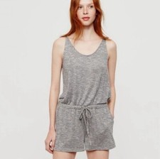 Lou  Grey Marled Gray Soft Romper Sz S