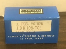 Honeywell Clarostat YC102U 1,000 1K Ohm Ohms Screwdriver Slotted Potentiometer