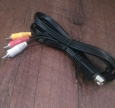 10 pin mini DIN to S-video and 3 RCA Male 6Ft-BRAND NEW-SHIPS N 24 HOURS