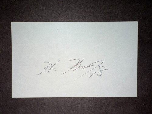 Hiroki Kuroda, DODGERS (debutto 2008) scheda indice 3x5 firmata (HS)
