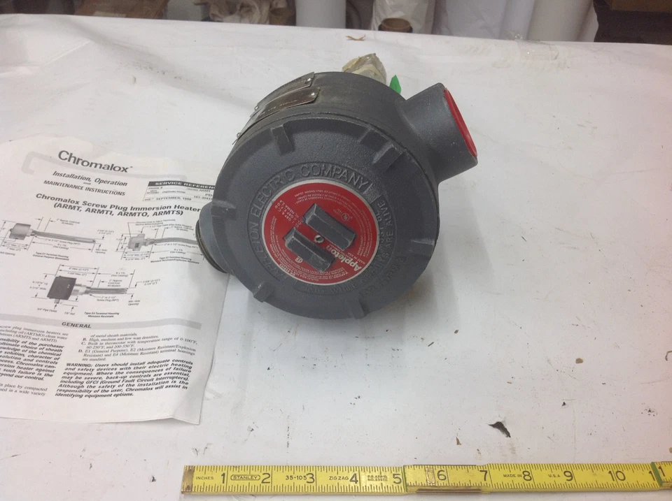 Chromalox ARMTS-2205-3E2T2 Immersion Heater 480V, 1PH 60 to 250F, NEW NO BOX - Image 4 of 4