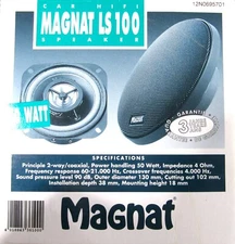 NEW MAGNAT 5" 2 Way COAXIAL CAR AUDIO SPEAKERS  50W - LS 100