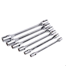 Flexible Head Double Flex Box End Socket Wrench Metric Spanner Hand Repair Tool