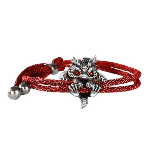 Handgefertigtes buntes geflochtenes Seil Drachen Armband Männer Frauen Geschenke Schmuck 2025 - Bild 13 von 26
