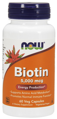 Biotin 5000 - 60 pflanzliche Kapseln (JETZT)