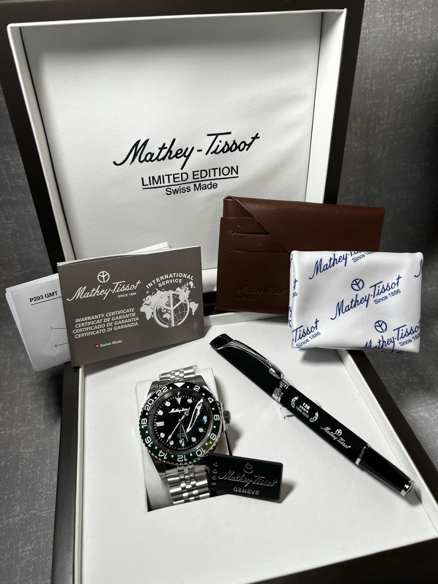 Mathey-Tissot GMT Automatic Black Dial Sprite Bezel Men's Watch