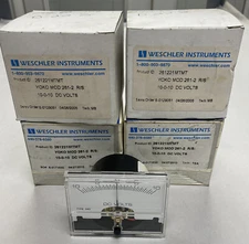 Yokogawa Weschler Instruments,26221MTMT 261-2,Panel Meter Lot Of 4 NOS