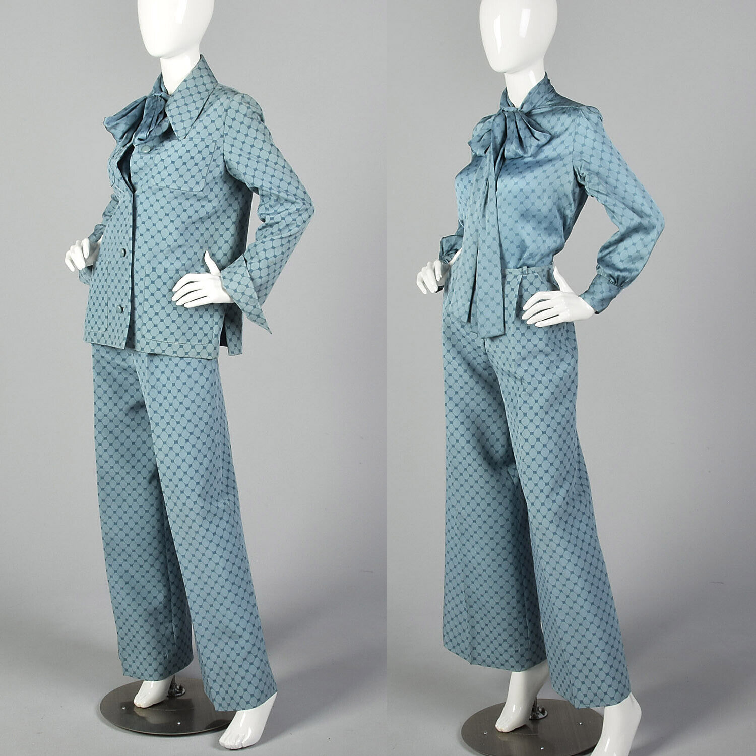 Medium 1970s Christian Dior Silk 3 Piece Pant Set… - image 3