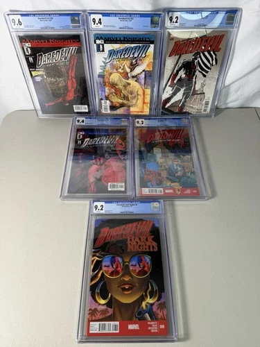Daredevil CGC Graded Comic Book Lot 2001, 2002,2014 And 2017