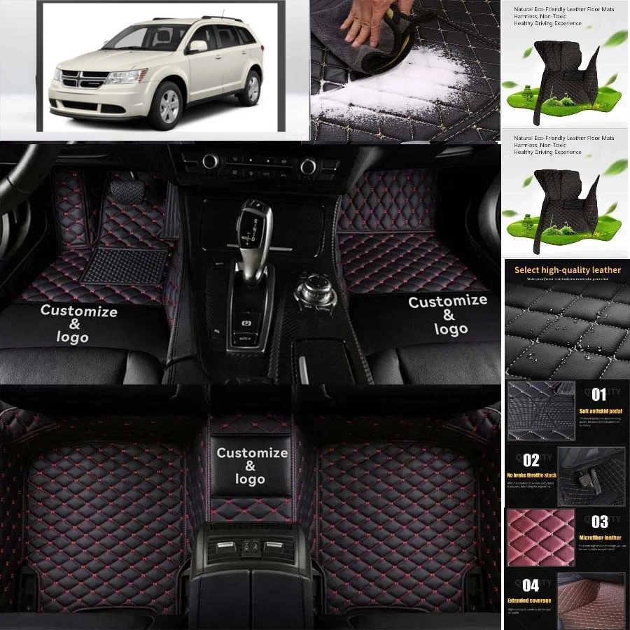 For Dodge Journey Car Floor Mats Carpets Cargo Liners Custom All Weather Foto 4 de 4