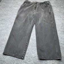 Marithe Francois Girbaud Jeans Mens 42x30 Black Baggy Loose Wide Leg Denim Y2K