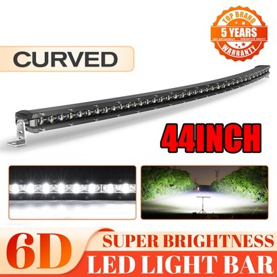 Silm 42''/44  Curved LED Light Bar 650W Offroad Combo Beam Spot Flood Waterproof