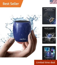 Small but Mighty: Portable Bluetooth Speaker with Stereo Sound & Hands-Free Call