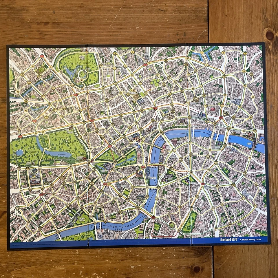 SCOTLAND YARD and CONSPIRACY 一对老式游戏板 伟大的墙艺术 漂亮! — 第 4/4 张图片