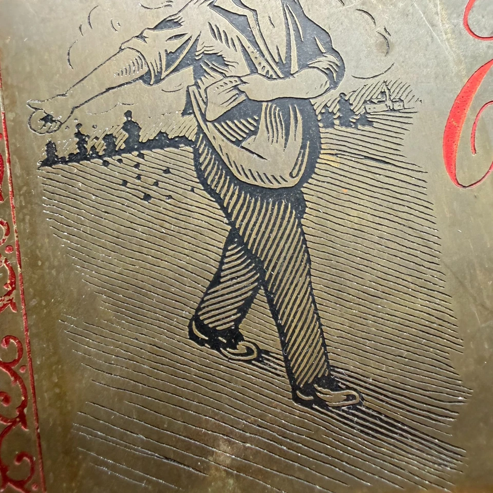 Antique Vintage Early 1900s Metal DUTCH Netherlands Family Fathers Sign 12 x 6" - Image 4 of 4