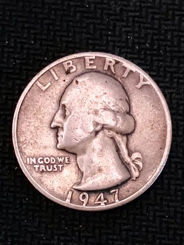 1947-S Washington Quarter 25 cents United States 25C in Fine + condition L#1141