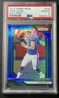 POP 10! JOSH ALLEN PSA 10 2018 PANINI PRIZM #205 ROOKIE BLUE PRIZMS SSP RC BILLS