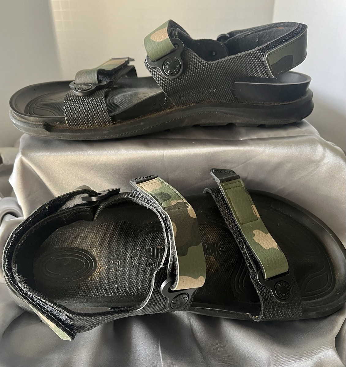 BIRKENSTOCK Kalahari Camo Rubber Sole Sandals. Sz 42 Birkenstock Kalahari Backstrap Sandal (Women) - Black/Camo  main image 4