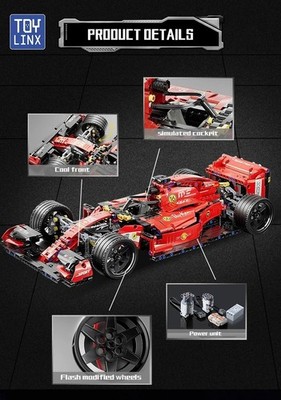 Formel 1 Modellauto F1 zum Bauen 1163 Bausteine 1:10 48cm